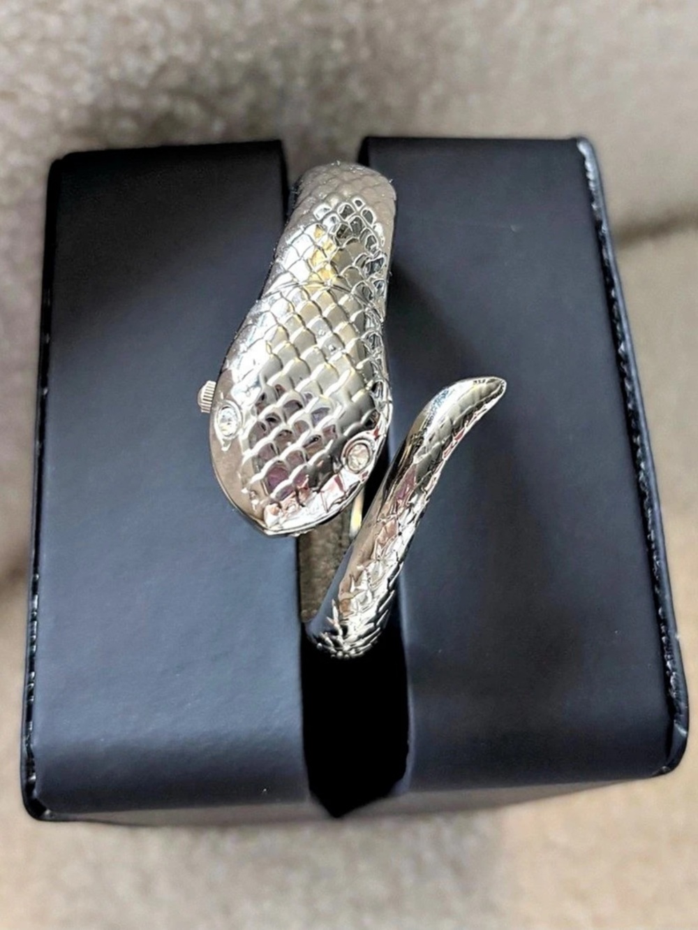 Gianfranco Snake Bracelet Watch Silver